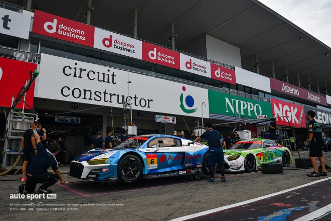 2022スーパーGT第5戦鈴鹿 Team LeMans Audi R8 LMSとグッドスマイル 初音ミク AMG