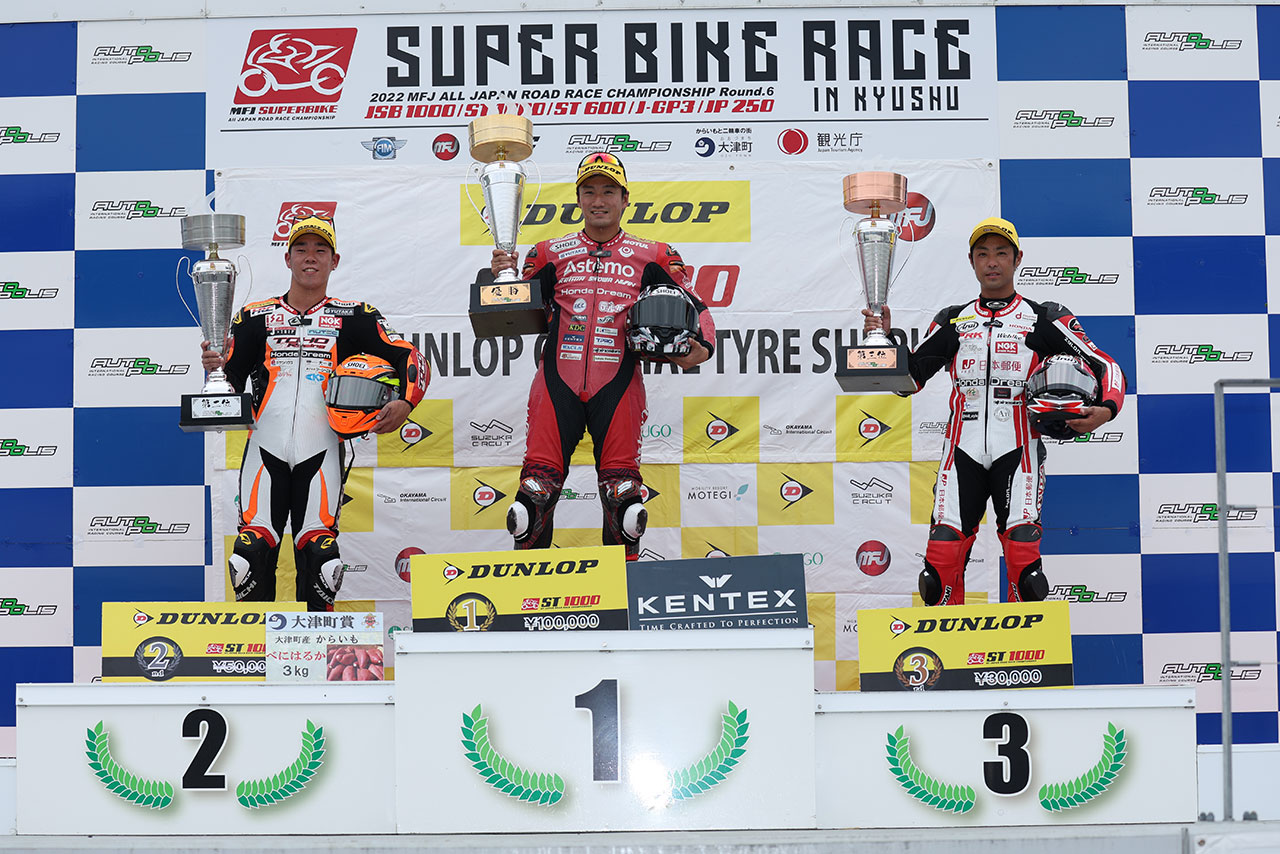 2022全日本ロード第6戦オートポリス ST1000 レース1 表彰式