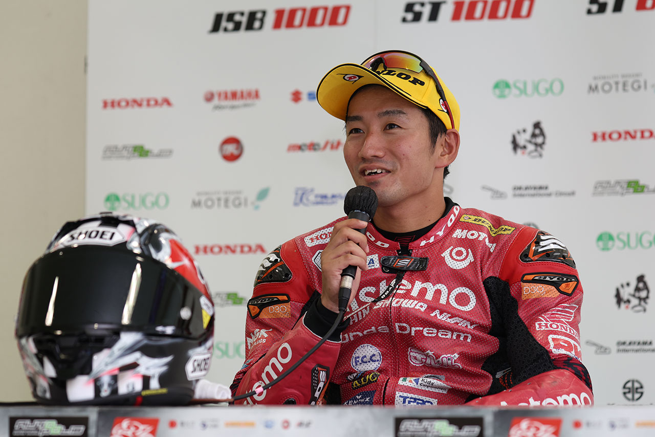 優勝した渡辺一馬（Astemo Honda Dream SI Racing）／2022全日本ロード第6戦オートポリス ST1000 レース1