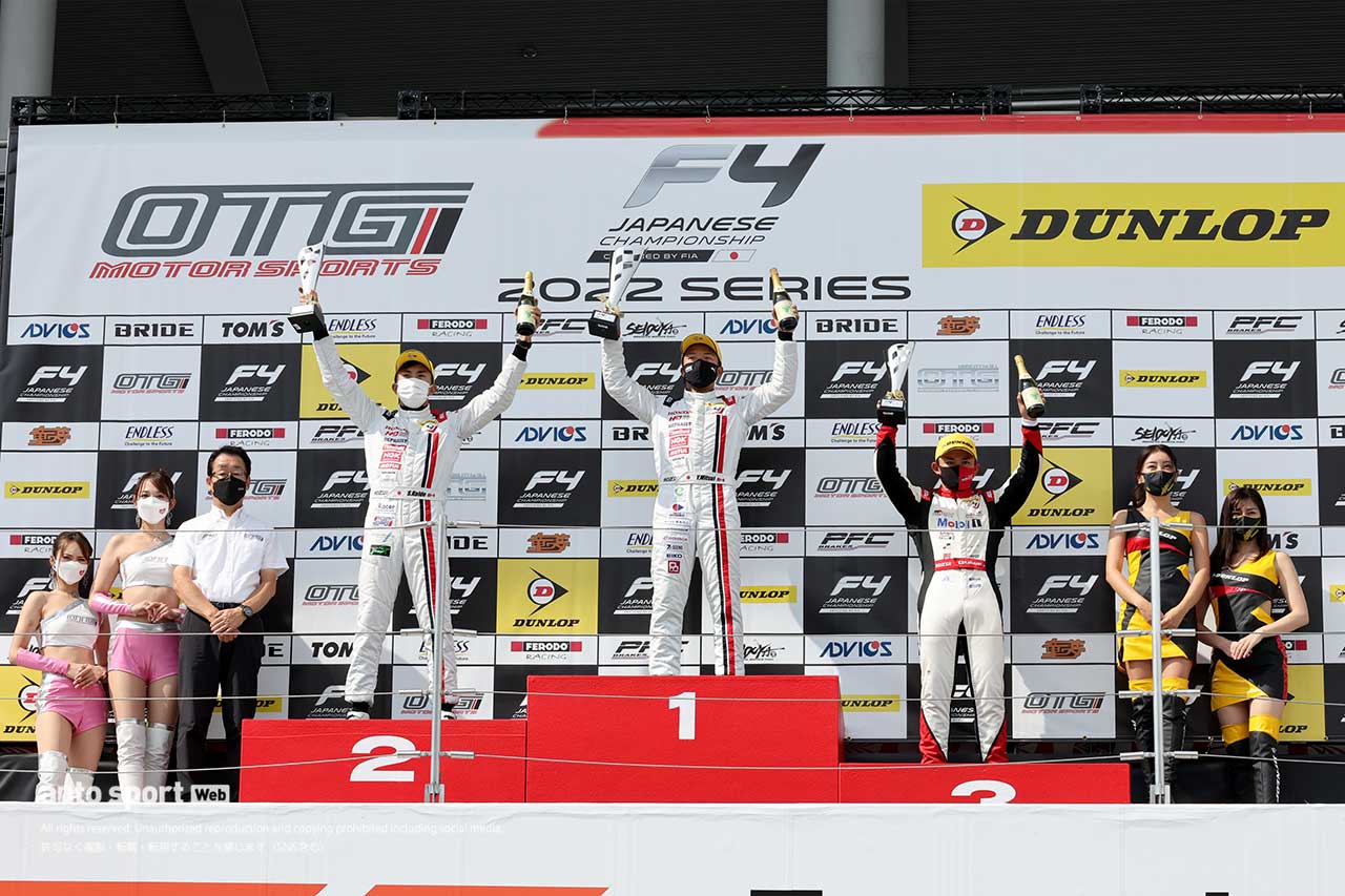 2022FIA-F4選手権第8戦鈴鹿の表彰式