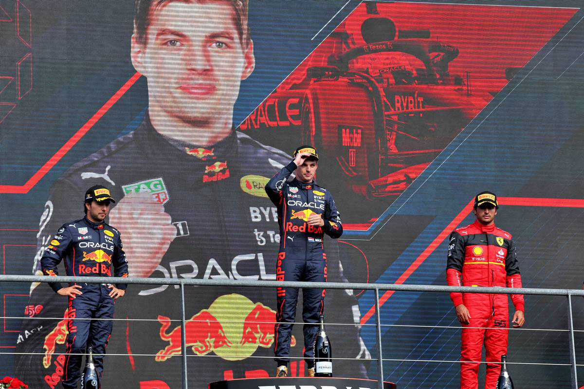 2022年F1第14戦ベルギーGP　表彰式