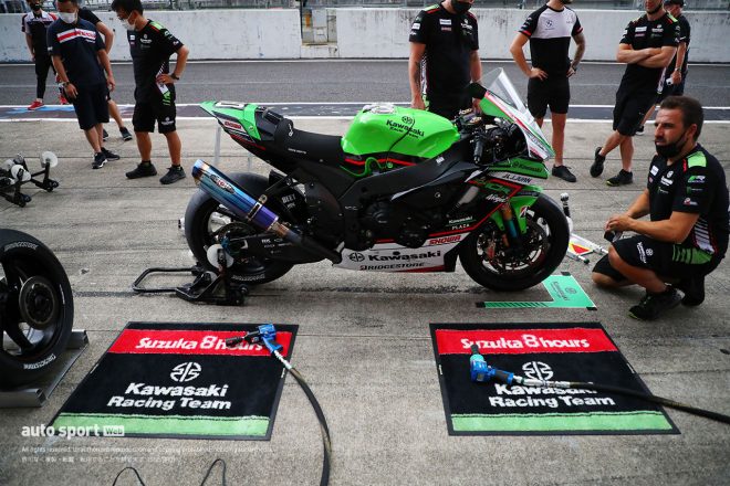 2022鈴鹿8耐：Kawasaki Racing Team Suzuka 8HのカワサキZX-10RR