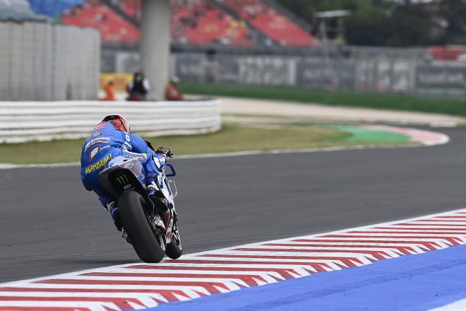 スズキGSX-RRを駆る渡辺一樹（チーム・スズキ・エクスター）／2022MotoGP第14戦サンマリノGP 初日