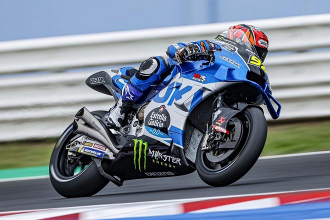 スズキGSX-RRを駆る渡辺一樹（チーム・スズキ・エクスター）／2022MotoGP第14戦サンマリノGP 予選日