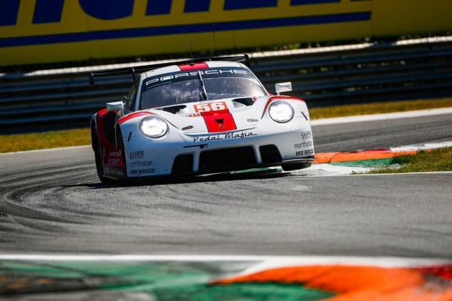 チーム・プロジェクト1の56号車ポルシェ911 RSR-19　　2022年WEC第4戦モンツァ6時間