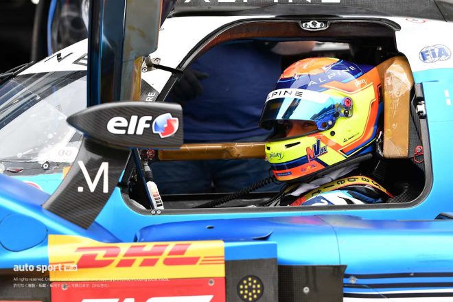 アルピーヌ・エルフ・チームのマシュー・バキシビエール