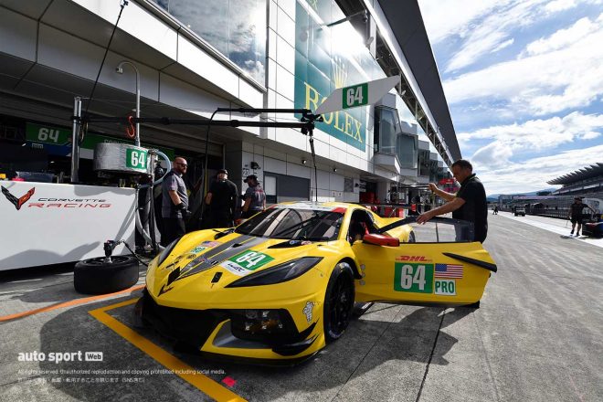 日本初登場となるコルベット・レーシングのシボレー・コルベットC8.R