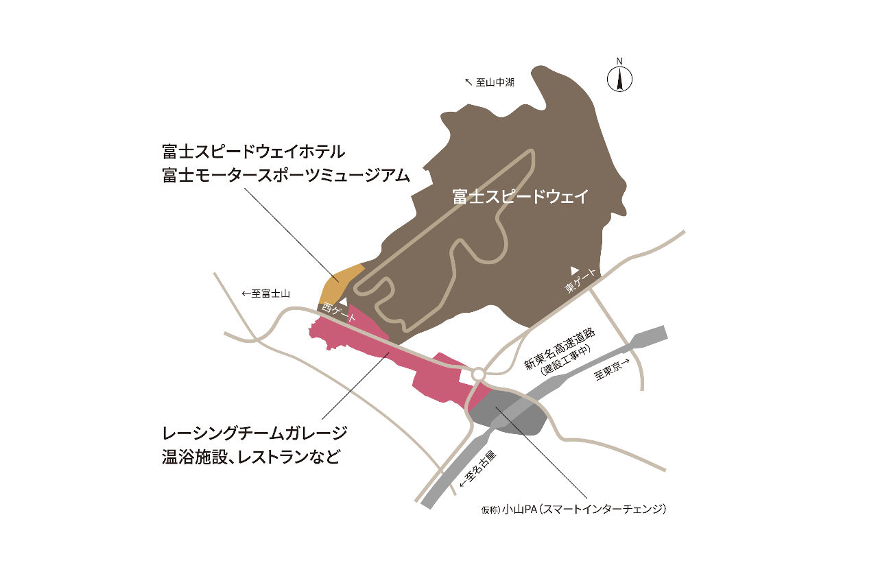 富士モータースポーツフォレスト エリア図