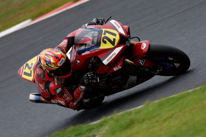 JSB1000：作本輝介（Astemo Honda Dream SI Racing）／2022全日本ロード 岡山公開テスト2日目