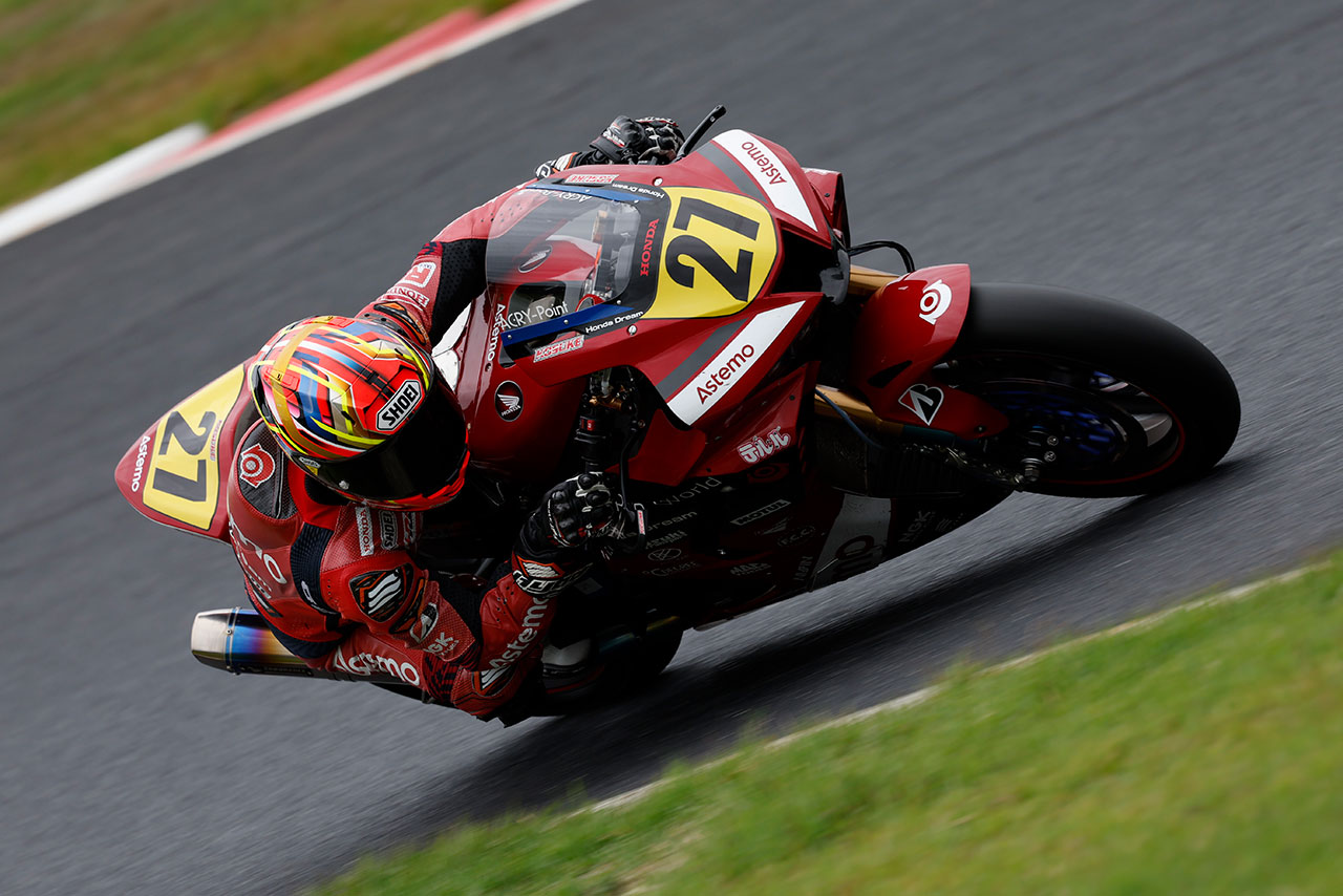 JSB1000：作本輝介（Astemo Honda Dream SI Racing）／2022全日本ロード 岡山公開テスト2日目