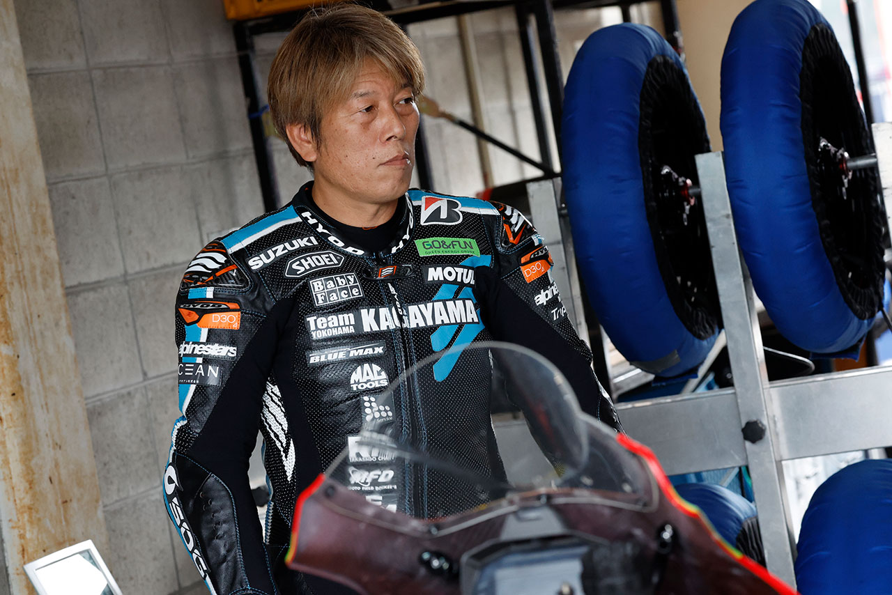 JSB1000：加賀山就臣（YOSHIMURA SUZUKI RIDEWIN）／2022全日本ロード 岡山公開テスト2日目