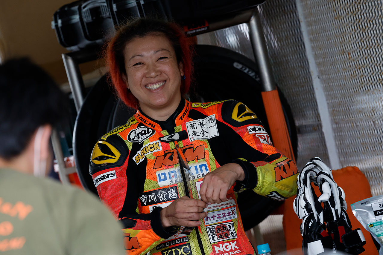 J-GP3：高杉奈緒子（TEAM NAOKO KTM）／2022全日本ロード 岡山公開テスト2日目
