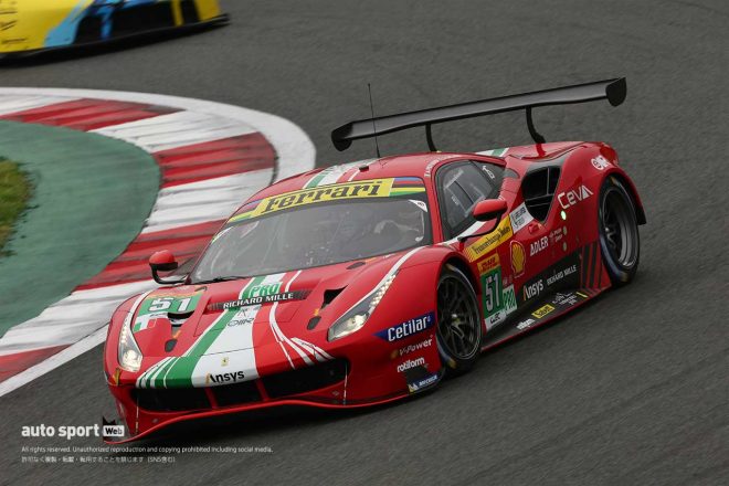 LMGTEプロクラスの首位となったAFコルセの51号車フェラーリ488 GTE Evo