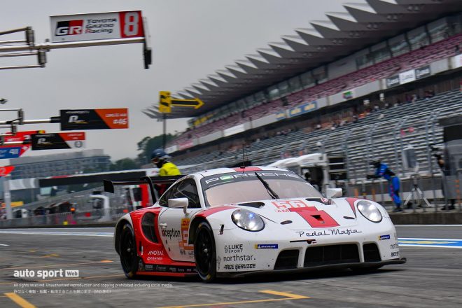 2022WEC第5戦富士　チーム・プロジェクト1のポルシェ911 RSR