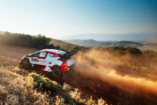 初参戦のアクロポリス・ラリー・ギリシャに挑んでいる勝田貴元／アーロン・ジョンストン組（トヨタGRヤリス・ラリー1）　2022年WRC第10戦アクロポリス・ラリー・ギリシャ