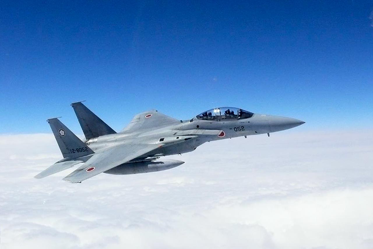 スーパーGT第7戦オートポリスでのウエルカムフライトが決定したF-15DJ 写真提供：自衛隊大分地方協力本部