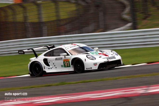 LMGTEプロクラスのトップタイムをマークした91号車ポルシェ911 RSR-19