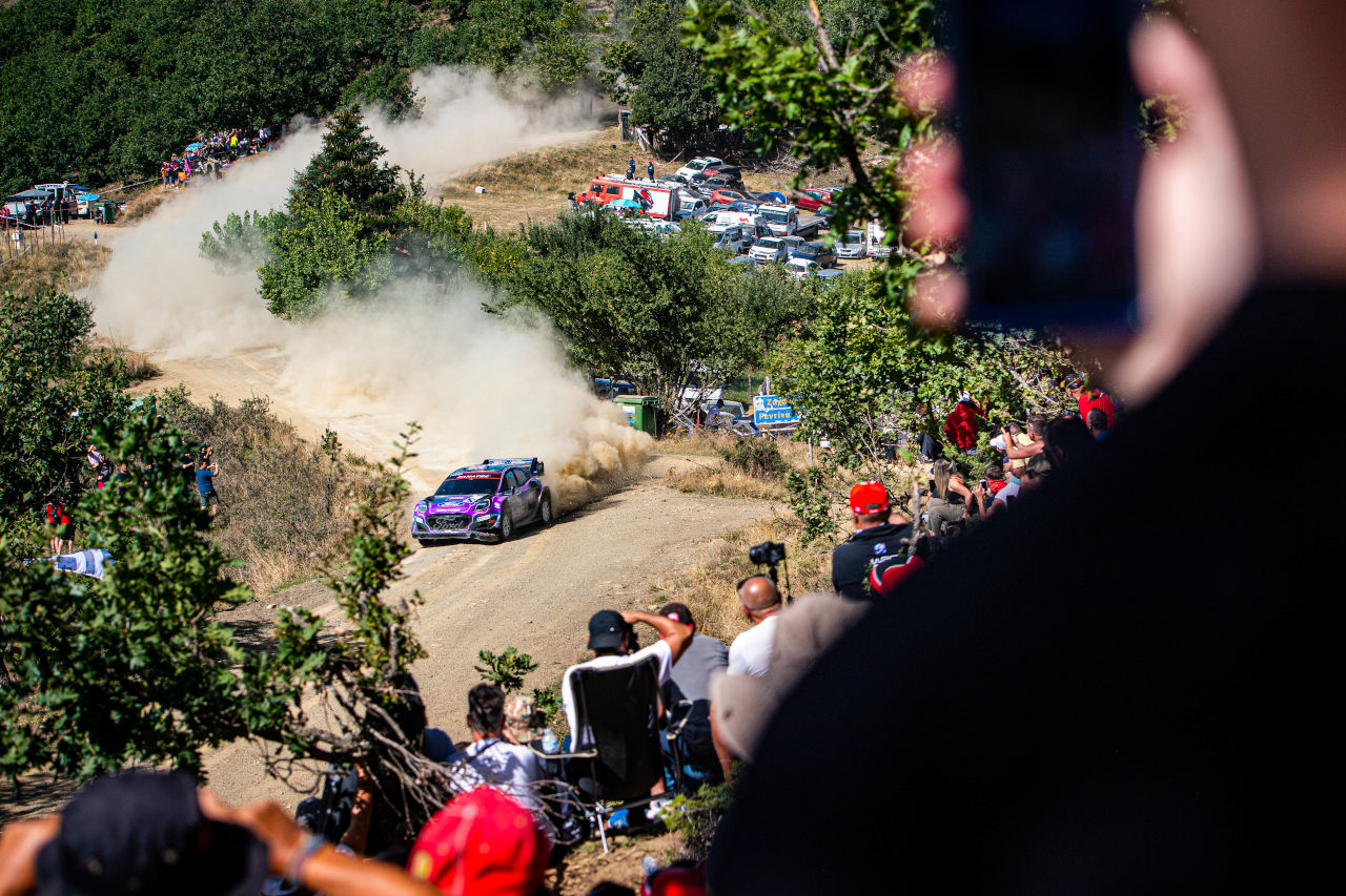 メカニカルトラブルによってリタイアとなったガス・グリーンスミス（フォード・プーマ・ラリー1）　2022年WRC第10戦アクロポリス・ラリー・ギリシャ