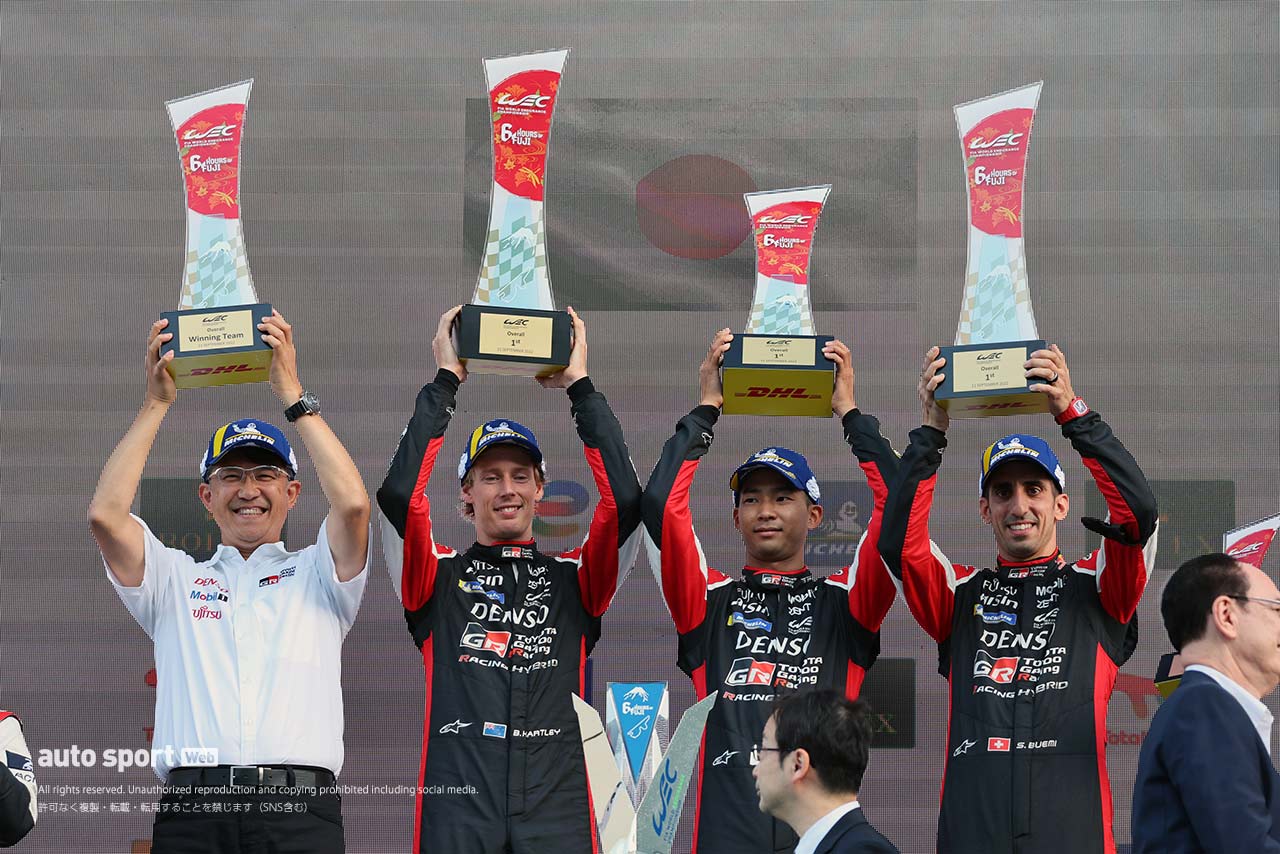 優勝を飾ったトヨタGAZOO Racingの8号車陣営　2022年WEC第5戦富士