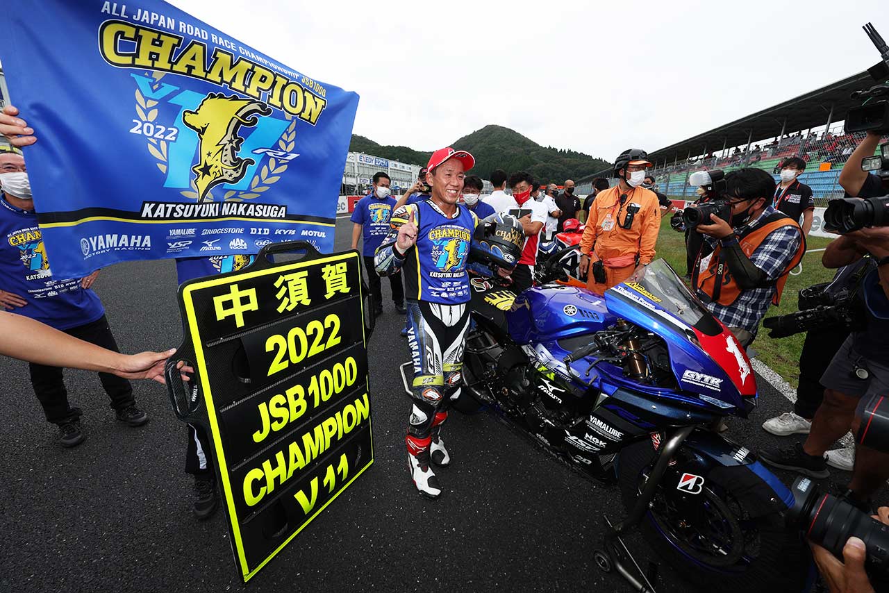 中須賀克行（YAMAHA FACTORY RACING TEAM）／2022全日本ロード第7戦岡山 JSB1000