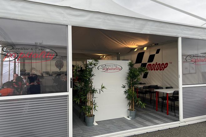 MotoGPファクトリーチームのホスピタリティ施設