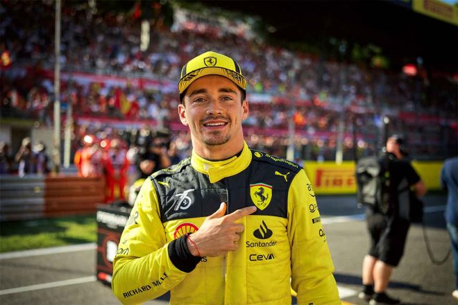 2022年F1第16戦イタリアGP　シャルル・ルクレール（フェラーリ）