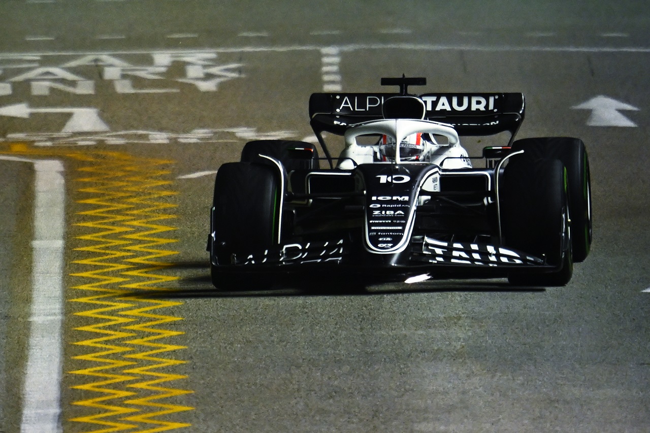 2022年F1第17戦シンガポールGP　ピエール・ガスリー（アルファタウリ）