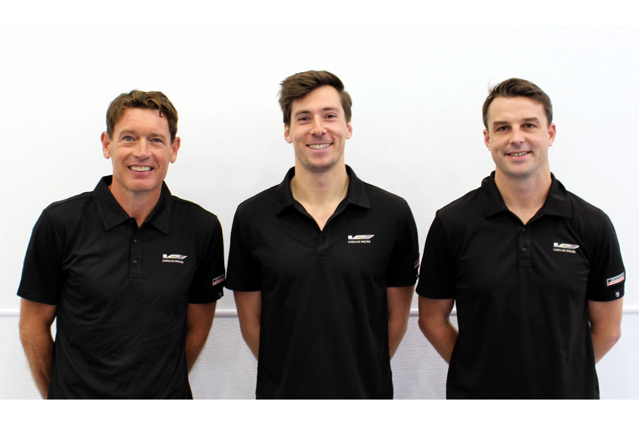 2023年のWECにキャデラックドライバーとして参戦するリチャード・ウエストブルック、アレックス・リン、アール・バンバー