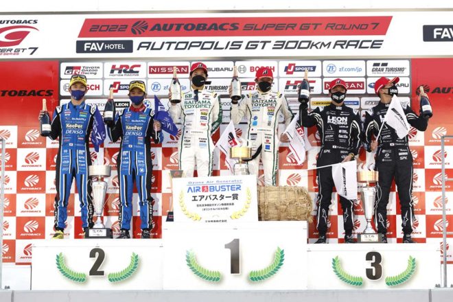 2022スーパーGT第7戦オートポリス GT300表彰台