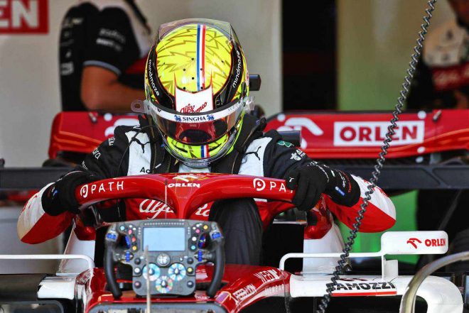 2022年F1第19戦アメリカGP　テオ・プルシェール（アルファロメオ）