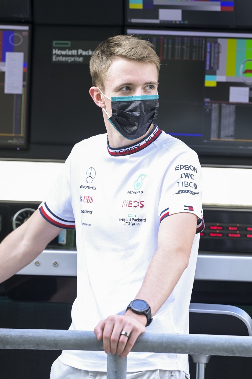 2021年F1アブダビテストでのフレデリック・ベスティ（メルセデス）