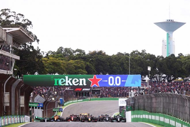 2021年F1ブラジルGPのスタート
