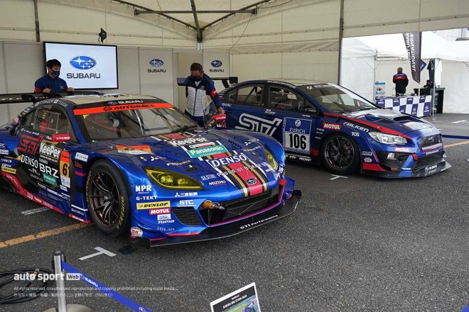 スバルのブースにはSUBARU BRZ R&D SPORTの姿も