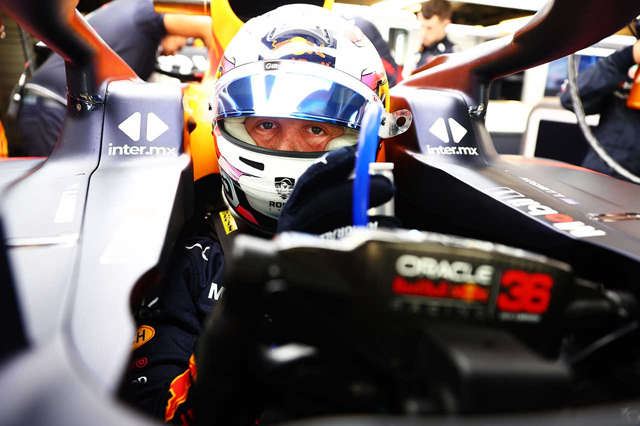 2022年F1アブダビテスト　リアム・ローソン（レッドブル）