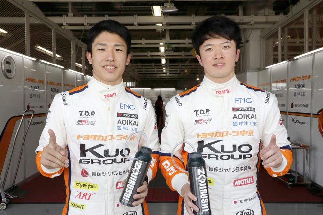 2018年の全日本F3にTOM'Sから参戦していた坪井翔と宮田莉朋