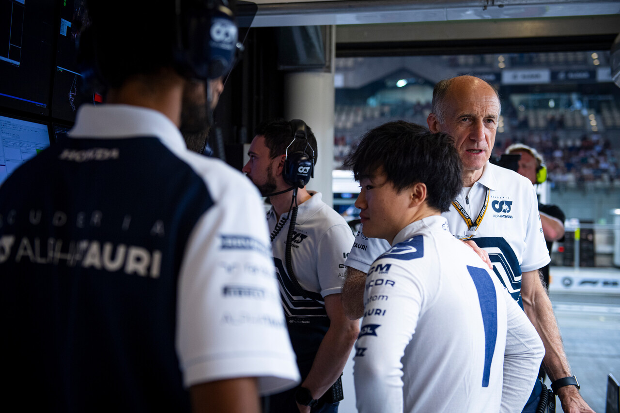 角田裕毅＆フランツ・トスト代表（アルファタウリ）