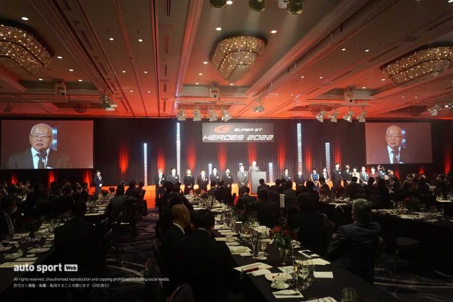 表彰式の最後にはGTアソシエイションを代表して坂東正明代表が感謝の言葉を述べた