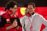 マッティア・ビノット（フェラーリF1代表）とジョン・エルカーン（フェラーリ会長）