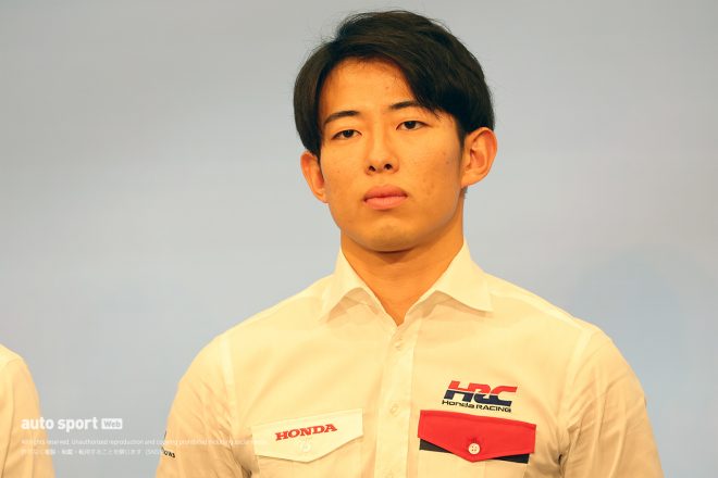 2023年ホンダモータースポーツ活動計画発表会に登壇した太田格之進（DOCOMO TEAM DANDELION RACING）