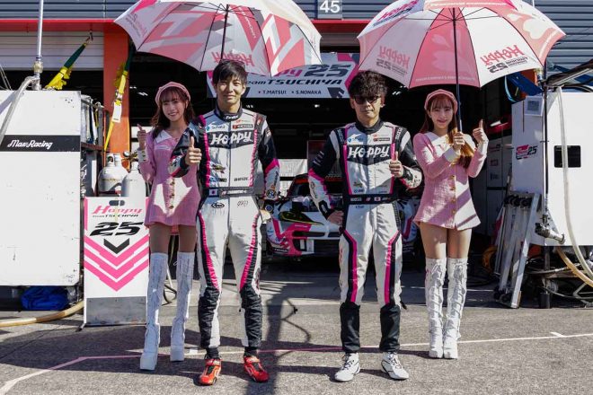 2022年シーズンにHOPPY Schatz GR Supraのステアリングを握った松井孝允と野中誠太