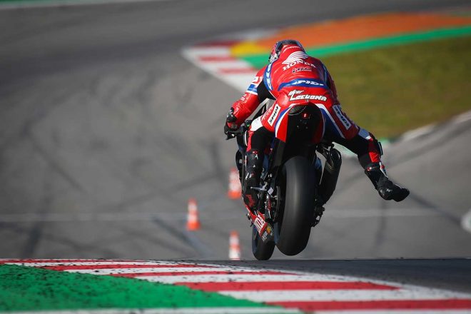 イケル・レクオーナ（Team HRC）／2023SBKアルガルベテスト