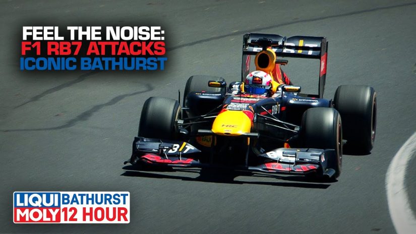 F1 | レッドブルF1がマウント・パノラマを激走。バサーストにV8サウンド響き渡る