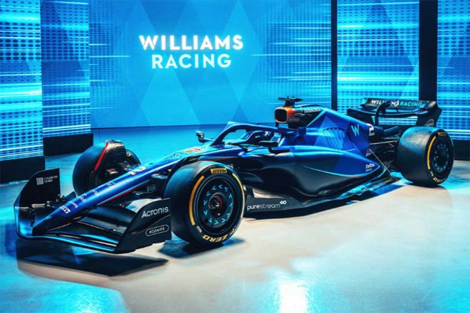 ウイリアムズF1の2023年型マシン『FW45』のカラーリング