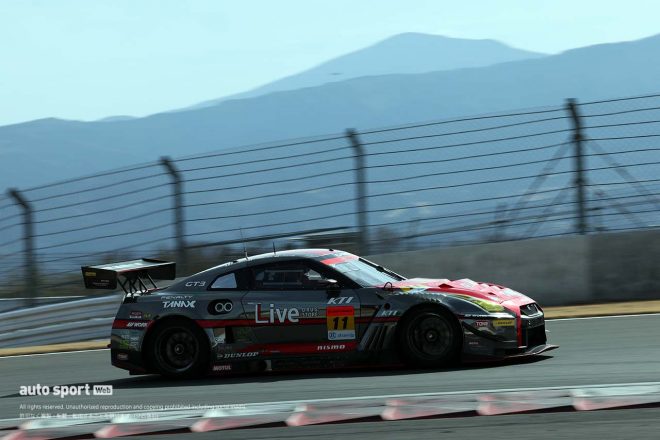 2023スーパーGT富士GTE専有走行　GAINERの11号車GT-R