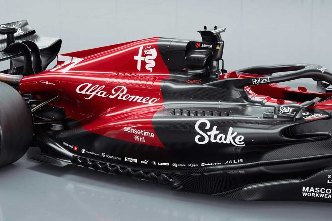 アルファロメオF1チーム・ステークの2023年型マシン『C43』(サイドポッドとエンジンカウル)
