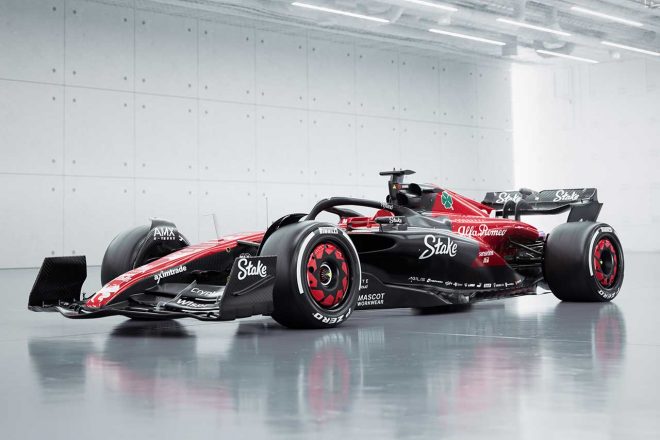 アルファロメオF1チーム・ステークの2023年型マシン『C43』（左サイド）
