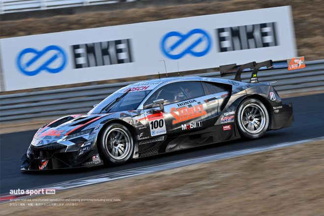 2023年スーパーGT岡山メーカーテスト　TEAM KUNIMITSUの100号車NSX-GT