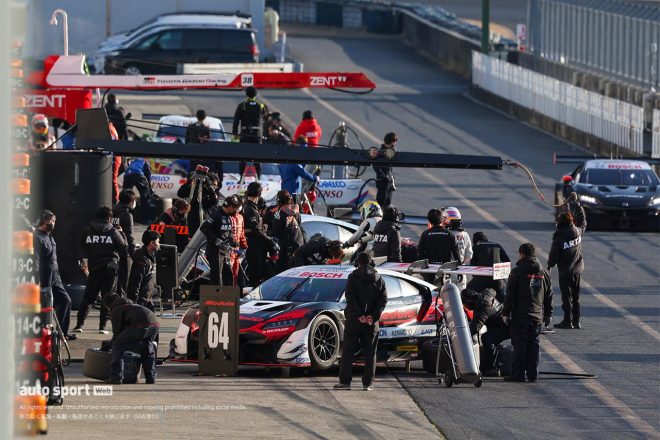 2023年スーパーGT岡山メーカーテスト　Modulo Nakajima Racingの64号車NSX-GT