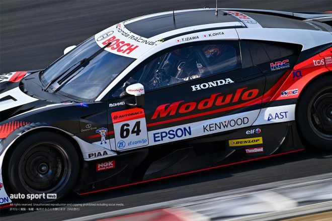 2023年スーパーGT岡山メーカーテスト　太田格之進がドライブするModulo Nakajima Racingの64号車NSX-GT