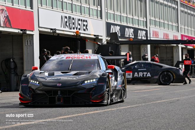 2023年スーパーGT岡山メーカーテスト　#8 ARTA無限NSX-GTと#16 ARTA無限NSX-GT
